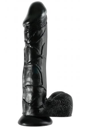 Basix Rubber Works 12 Inch Mega Dildo - Black