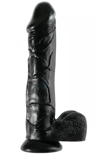 Basix Rubber Works 12 Inch Mega Dildo - Black