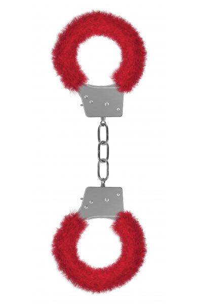 Beginner's Furry Handcuffs - Red