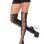 All Tied Up Pantyhose With Opaque Faux Thigh High Boot Detail - One Size