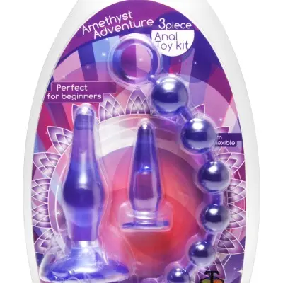 Amethyst Adventure 3 Pieces Anal Toy Kit