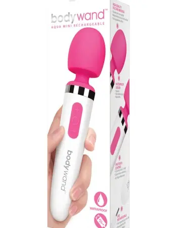 Bodywand Aqua Mini Silicone Rechargeable Massager - Pink