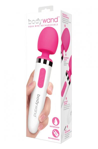 Bodywand Aqua Mini Silicone Rechargeable Massager - Pink