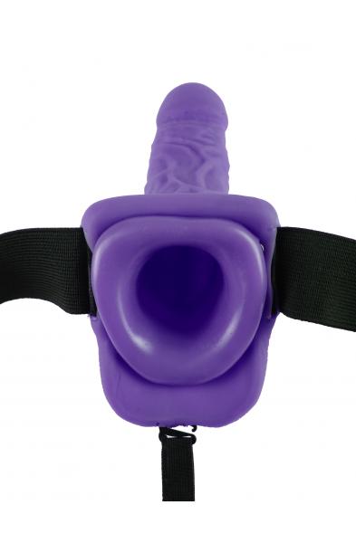 Fetish Fantasy Series 7-Inch Vibrating Hollow Strap-on With Balls