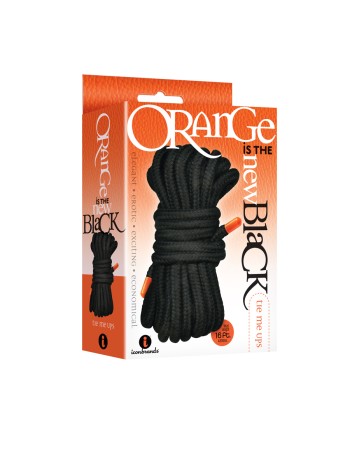 The 9's Orange Is the New Black Tie Me Ups - Black