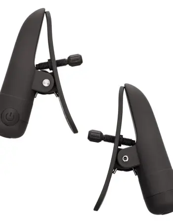 Nipple Play Nipplettes Vibrating Nipple Clamps Black Rechargeable