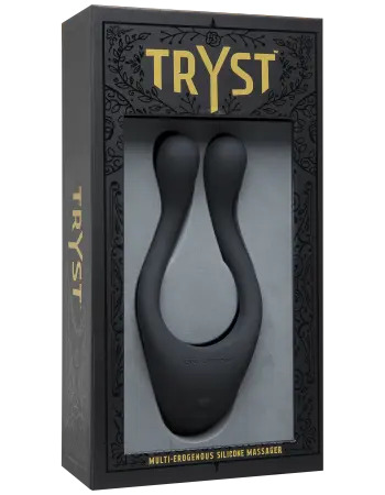 Tryst Multi Erogenous Zone Silicone Massager - Black