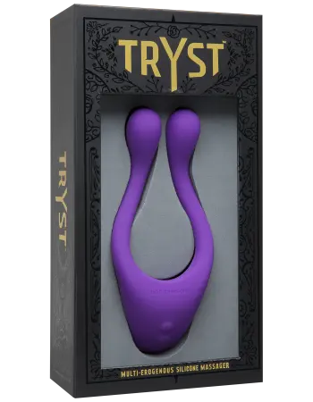 Tryst Multi Erogenous Zone Silicone Massager - Purple
