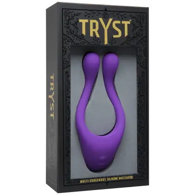 Tryst Multi Erogenous Zone Silicone Massager - Purple