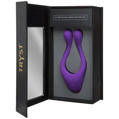 Tryst Multi Erogenous Zone Silicone Massager - Purple