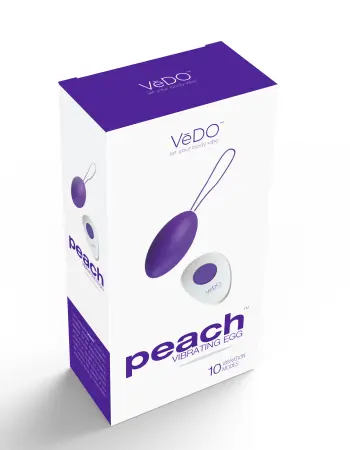 Peach Vibrating Egg - Into You Indigo