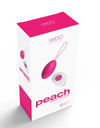 Peach Vibrating Egg - Foxy Pink