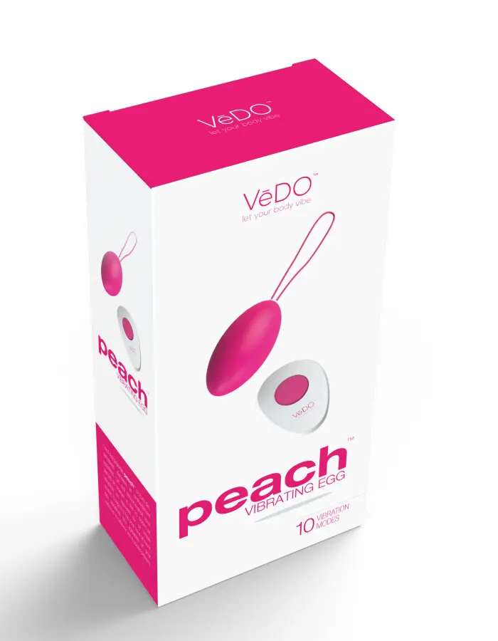 Peach Vibrating Egg - Foxy Pink
