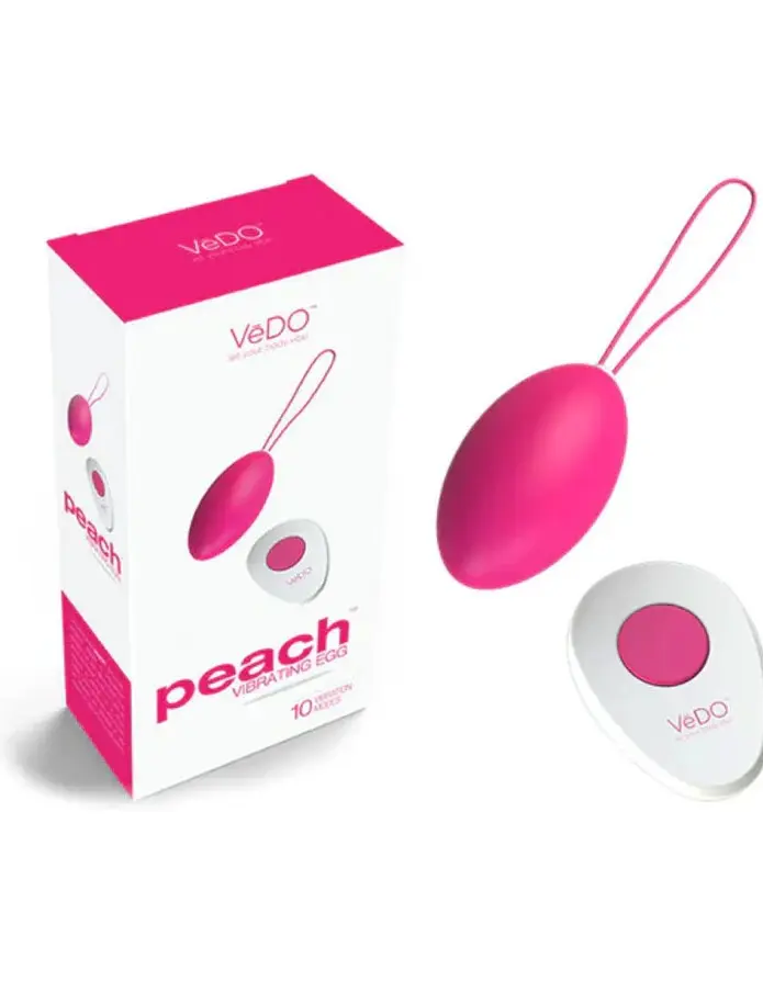 Peach Vibrating Egg - Foxy Pink