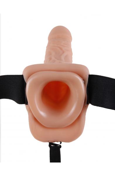 Fetish Fantasy Series 7 Inch Hollow Strap-on With  Balls - Flesh