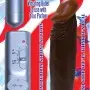 Afro American Whoppers 6 Inch Vibrating Dong With Bullet - Brown