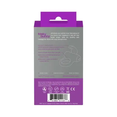 Frisky Bunny Vibrating Ring Perfectly Purple