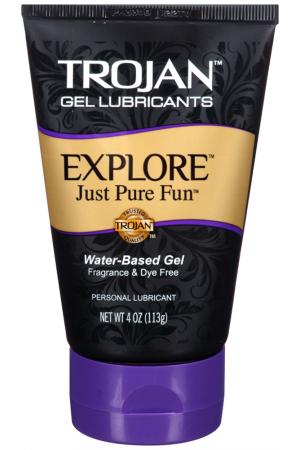 Trojan Explore Water-Based Gel Lubricant - 4 Fl.  Oz.