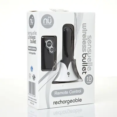 Sensuelle Remote Control Wireless Bullet - Black