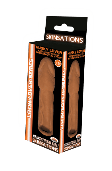 Skinsations Latin Lover Series Husky Lover 6.5 Inch - Brown