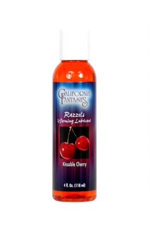 Razzels Warming Lubricant - Kissable Cherry - 4 Oz. Bottle