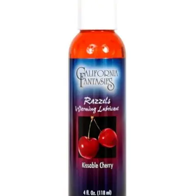 Razzels Warming Lubricant - Kissable Cherry - 4 Oz. Bottle