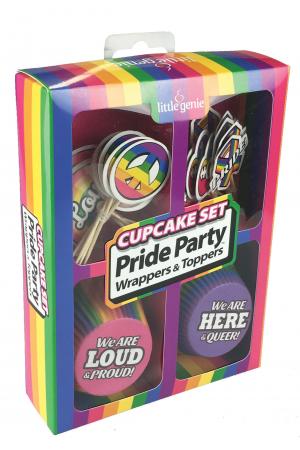 Cupcake Set - Pride Party Wrappers & Toppers