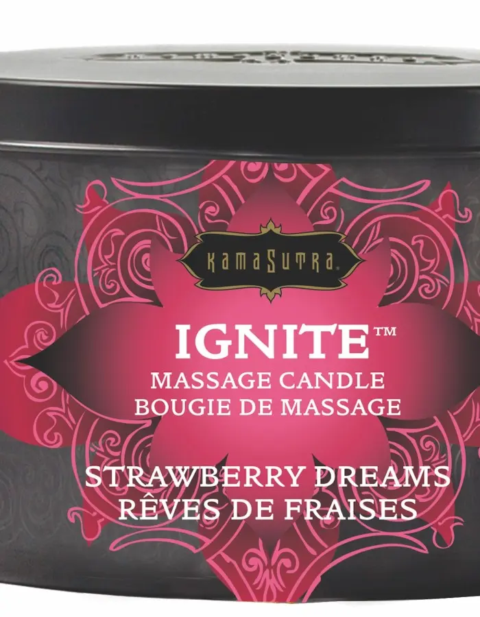 Ignite Strawberry Dreams Massage Candle - 6 Oz.