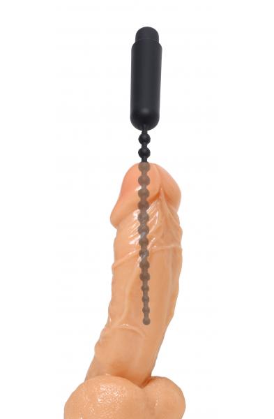 Dark Rod Vibrating Beaded Silicone Sound