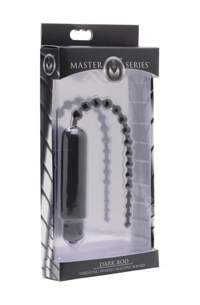 Dark Rod Vibrating Beaded Silicone Sound