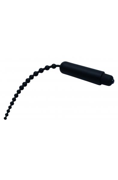 Dark Rod Vibrating Beaded Silicone Sound