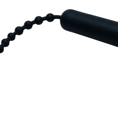 Dark Rod Vibrating Beaded Silicone Sound