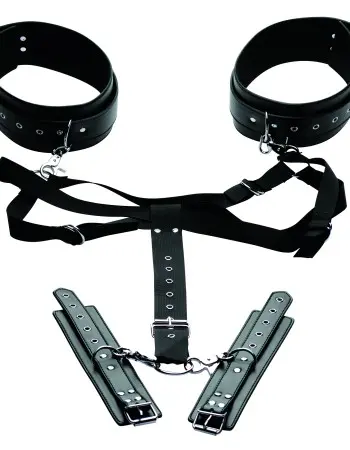 Acquire Easy Access Thigh Harness With Wrist Cuffs