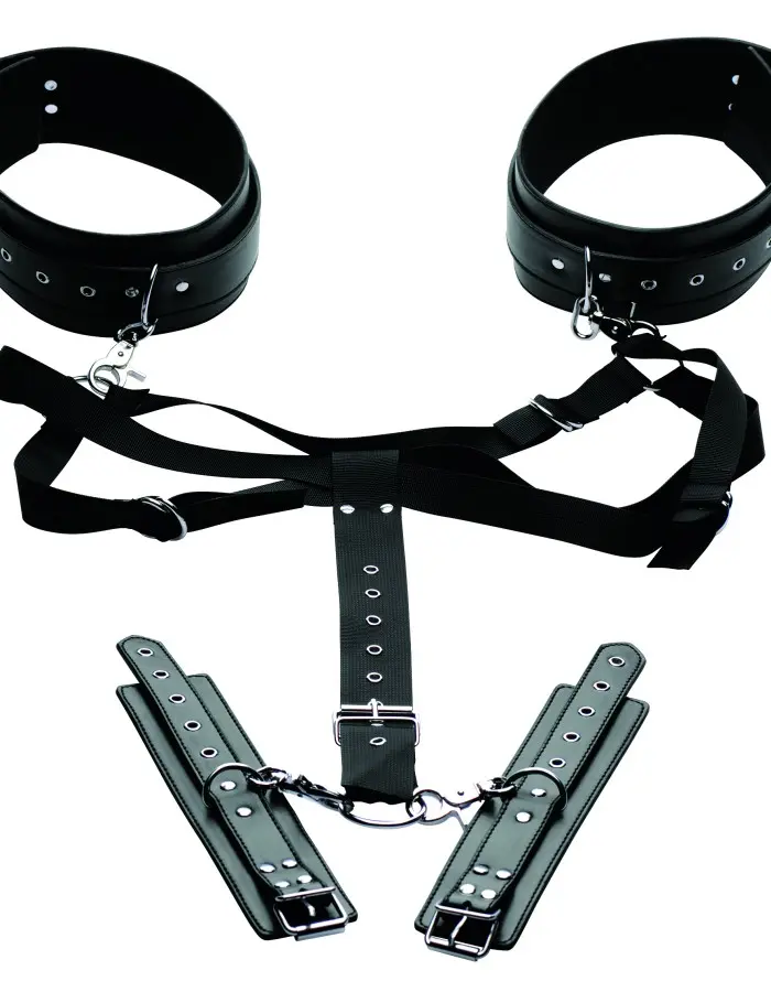 Acquire Easy Access Thigh Harness With Wrist Cuffs