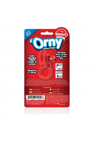 Orny Vibe Ring - Red - 6 Count