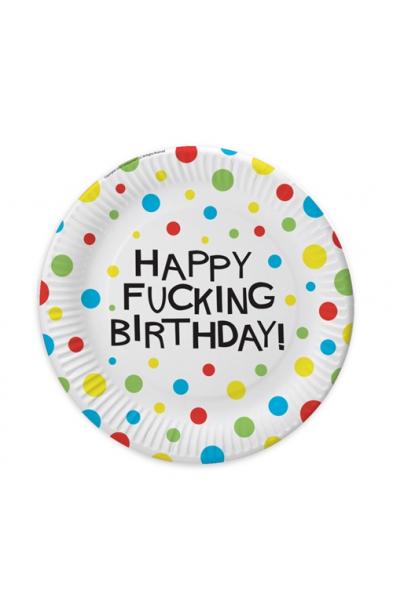 X-Rated Birthday Party Plates 8 Count