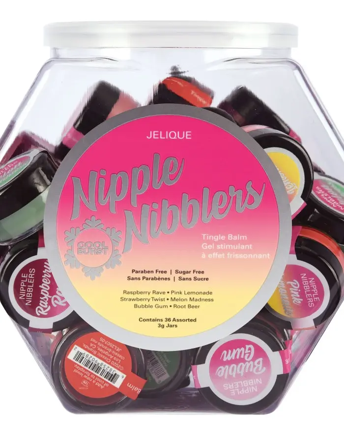 Nipple Nibblers Tingle Balm - 36 Pc. Bowl - 3gm Jars Assorted