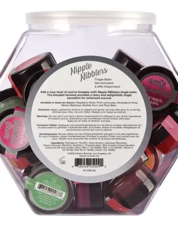 Nipple Nibblers Tingle Balm - 36 Pc. Bowl - 3gm Jars Assorted
