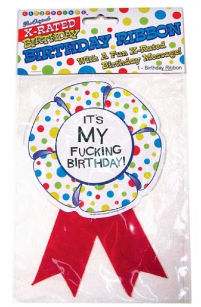 X-Rated Birthday Party Award Ribbon