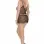 Fishnet Mini Dress With G-String - Queen Size - Black