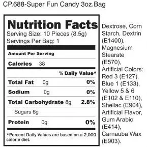 Super Fun Penis Candy Bag