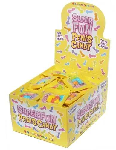 Super Fun Penis Candy - 100 Piece p.o.p Display - 3g Bags