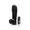 Thick Series 10" Thick Cock W/balls, Egg, &  Suction - Black