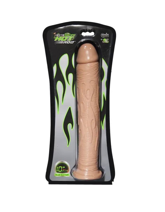 10" Hot Rod W/suction - Flesh