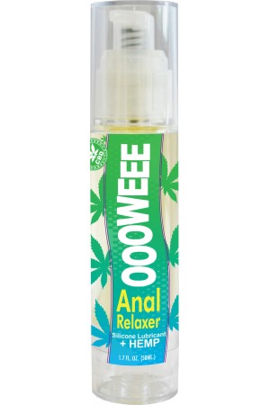 Oooweee Anal Relaxer Silicone Lubricant Plus Hemp - 1.7 Fl. Oz. / 50 ml