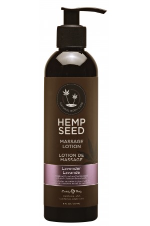 Hemp Seed Massage Lotion - Lavender - 8 Fl. Oz. / 237ml