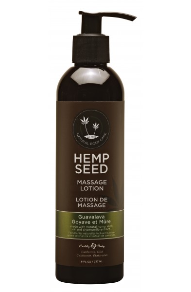 Hemp Seed Massage Lotion - Guavalava - 8 Fl. Oz.