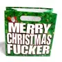 Merry Christmas Fucker - Gift Bag With Die Cut Handles