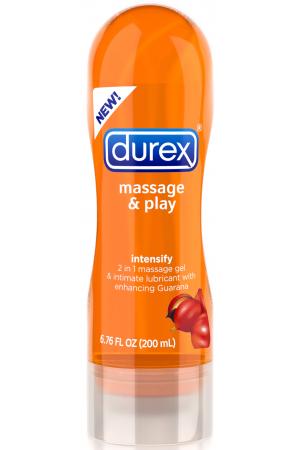 Durex Massage & Play 2 in 1 Intensify Guarana - 6.76 Fl. Oz. / 200 ml