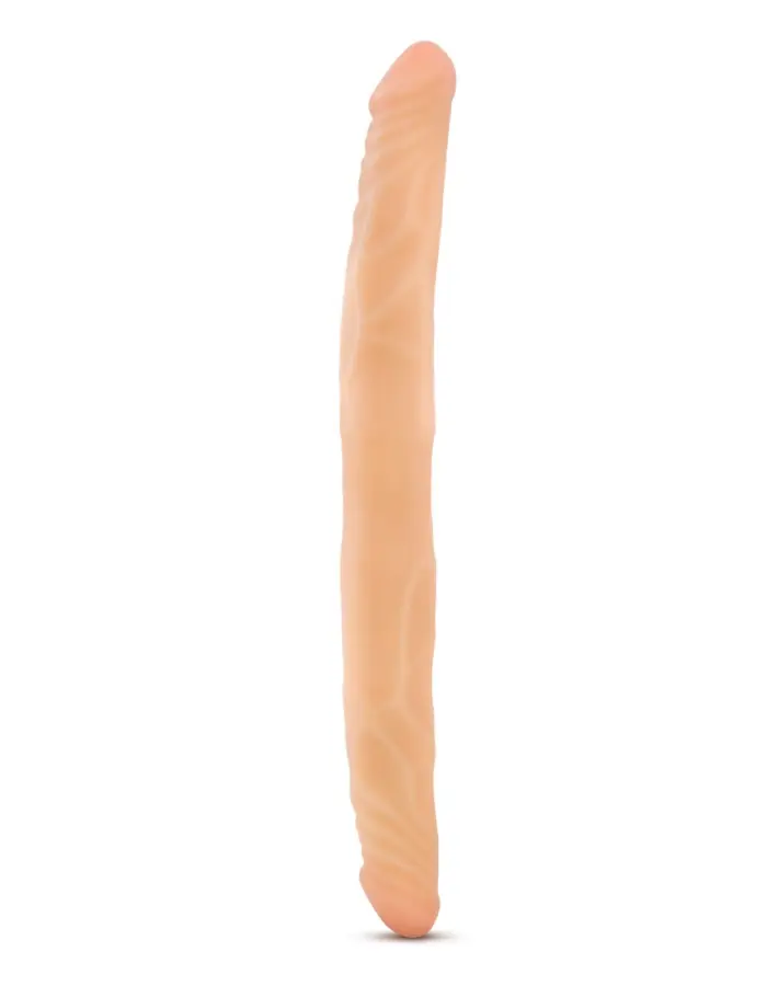 B Yours 14 Inch Double Dildo - Beige